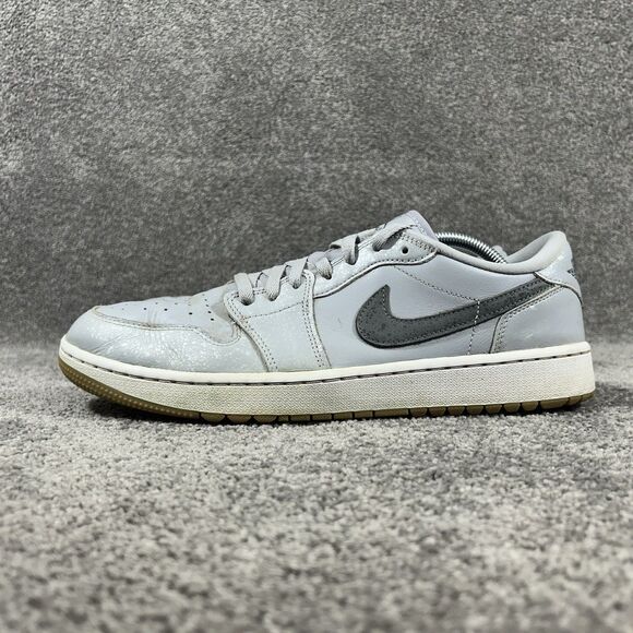 Nike Air Jordan 1 Low DD9315-006 Men’s Sz 12 Wolf Gray Spikeless Golf Shoes Used main image 6